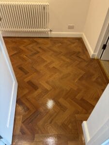 Herringbone parquet wood floor restoration floor sanding cambridge