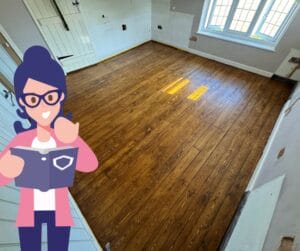 All about Changing the colour of your wood floor info graphic
