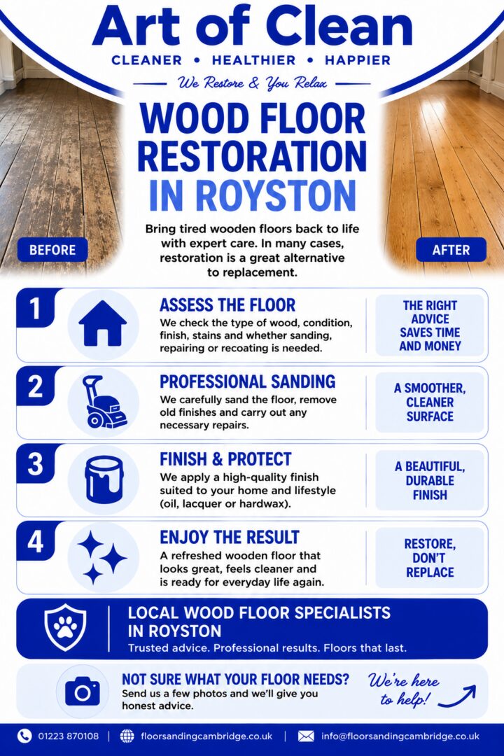 Wood Floor Restoration in Royston Bringing Tired Wooden Floors Back to Life Info graphic