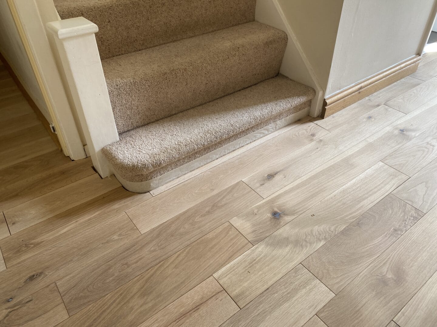 Oak wood floor restoration in saffron walden with art of clean
